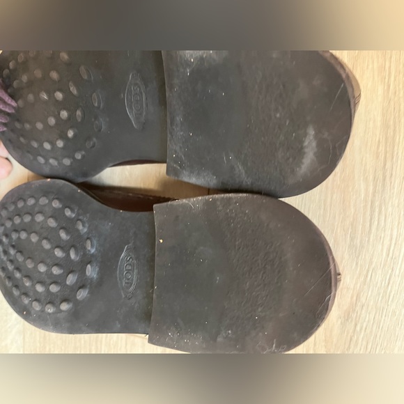 Tod’s leather wing tip derby shoes brown rubber sole - Picture 11 of 16